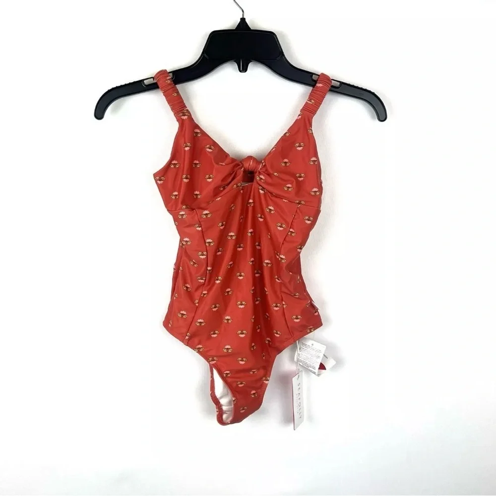 Seafolly Girl’s Papillon Red One Piece Swimsuit Size 12